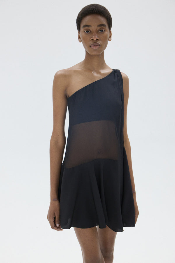Nensi Dojaka DAPHNE SWING DRESS In BLACK