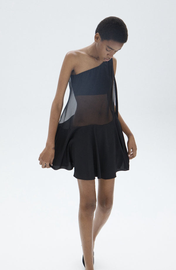 Nensi Dojaka DAPHNE SWING DRESS In BLACK