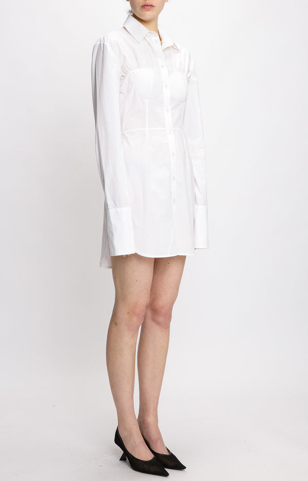 Nensi Dojaka DELPHINE POPLIN CHEMISE DRESS