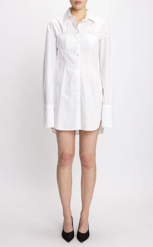 nensi dojaka DELPHINE POPLIN CHEMISE DRESS