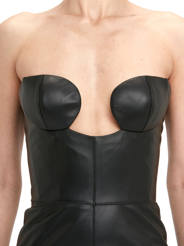 Nensi Dojaka ELSA NAPPA LEATHER DRESS