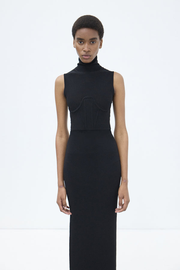 Nensi Dojaka GWYNETH KNITTED CORSET MAXI