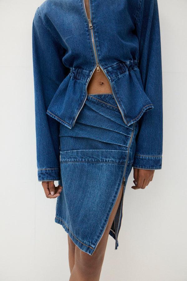 Nensi Dojaka HAYLEY PEPLUM BOMBER JACKET