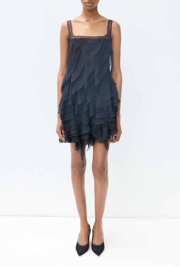 Nensi Dojaka KIERA FLARED MULTIPLE LAYERS DRESS