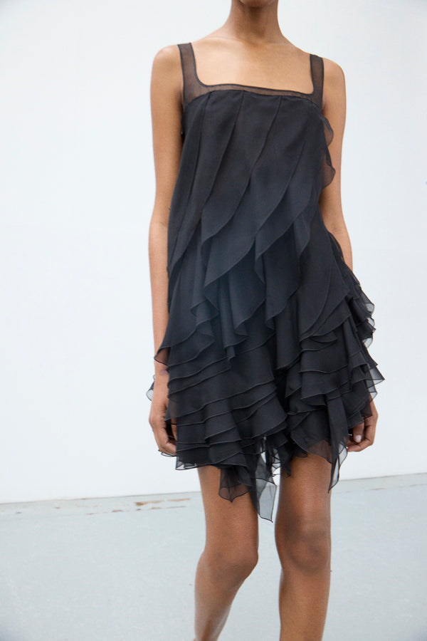 Nensi Dojaka KIERA FLARED MULTIPLE LAYERS DRESS