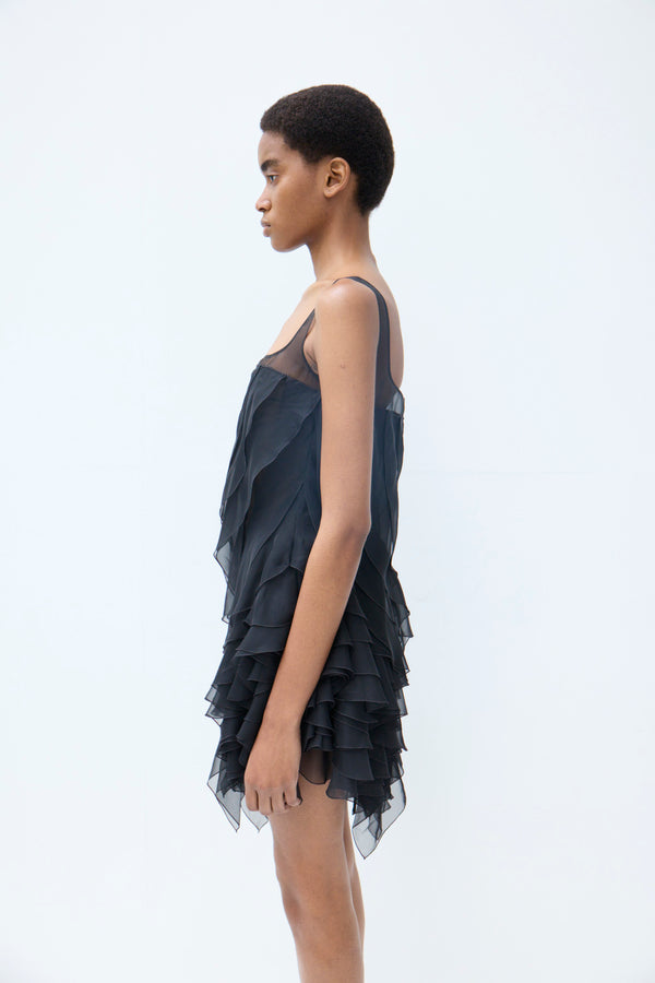 Nensi Dojaka KIERA FLARED MULTIPLE LAYERS DRESS