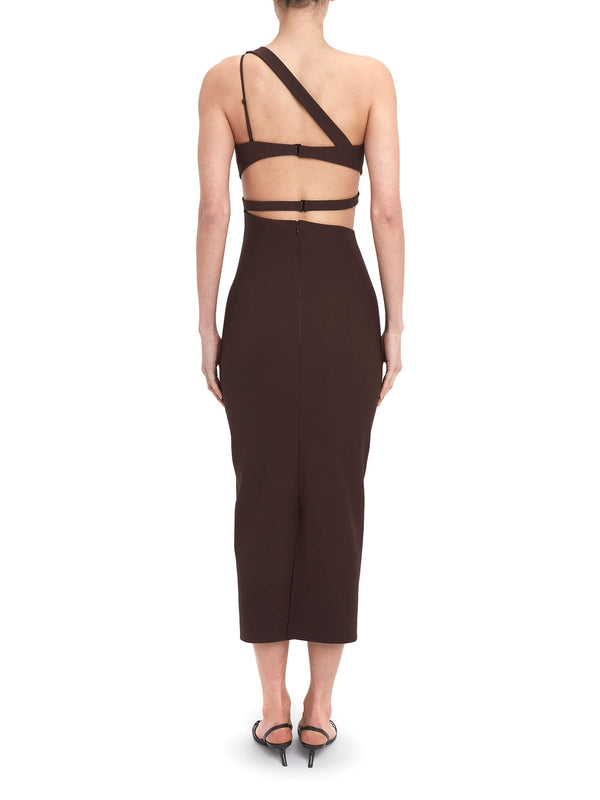 Nensi Dojaka PRESLEY ASYMMETRICAL PENCIL DRESS