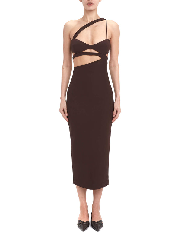 nensi dojaka PRESLEY ASYMMETRICAL PENCIL DRESS