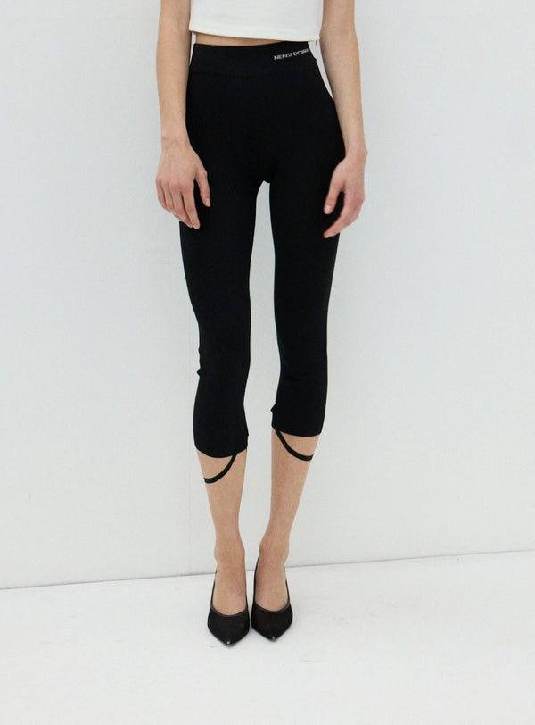 Nensi Dojaka SADIE KNITTED CROPPED LEGGINGS