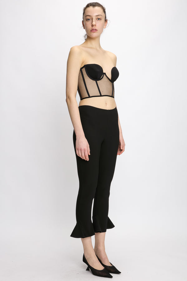 Nensi Dojaka STRAPLESS CROPPED CORSET