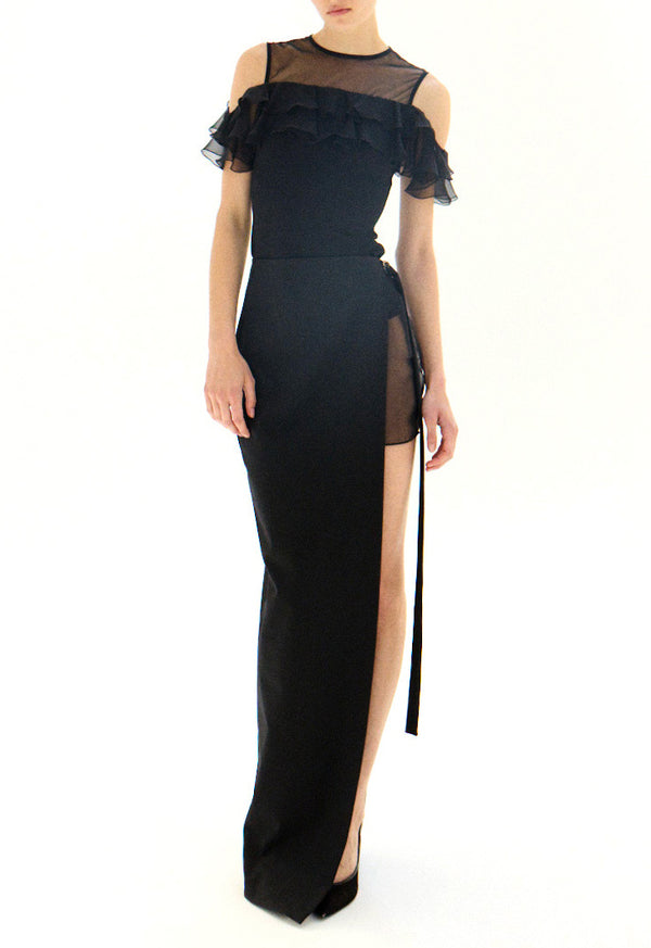 nensi dojaka UMA LONG SKIRT WITH SIDE SPLIT