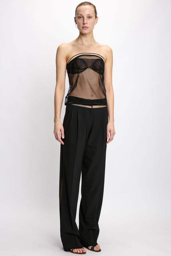 Nensi Dojaka UPSIDE DOWN PLEATED BRA TOP