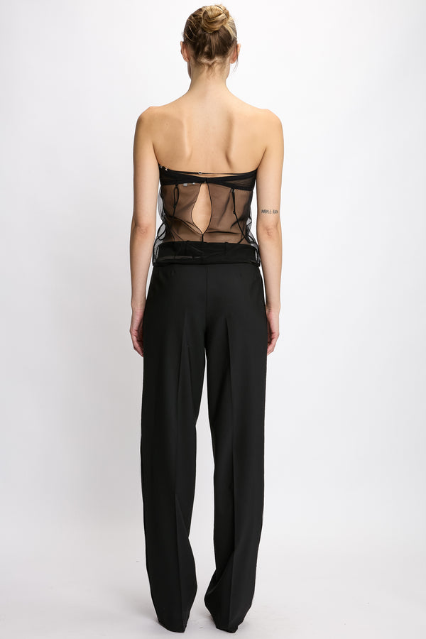 Nensi Dojaka UPSIDE DOWN PLEATED BRA TOP
