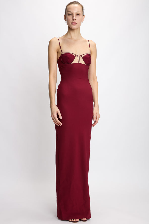 Nensi Dojaka V-WIRE BRA MAXI DRESS