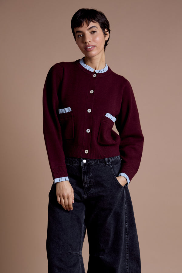 neon rose Andie Cardigan