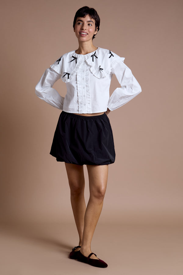 Neon Rose Eloise Bow Blouse