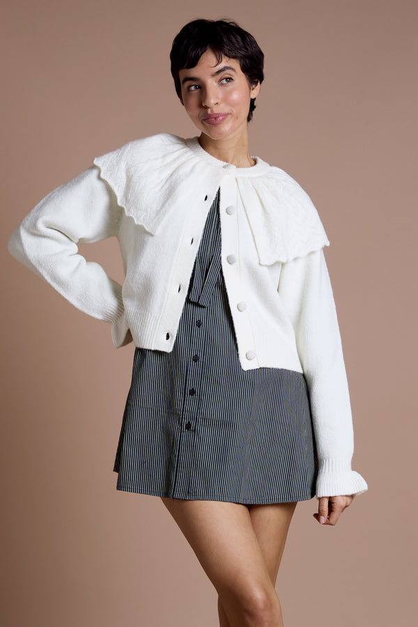 Neon Rose Juliette Cape Detail Cardigan