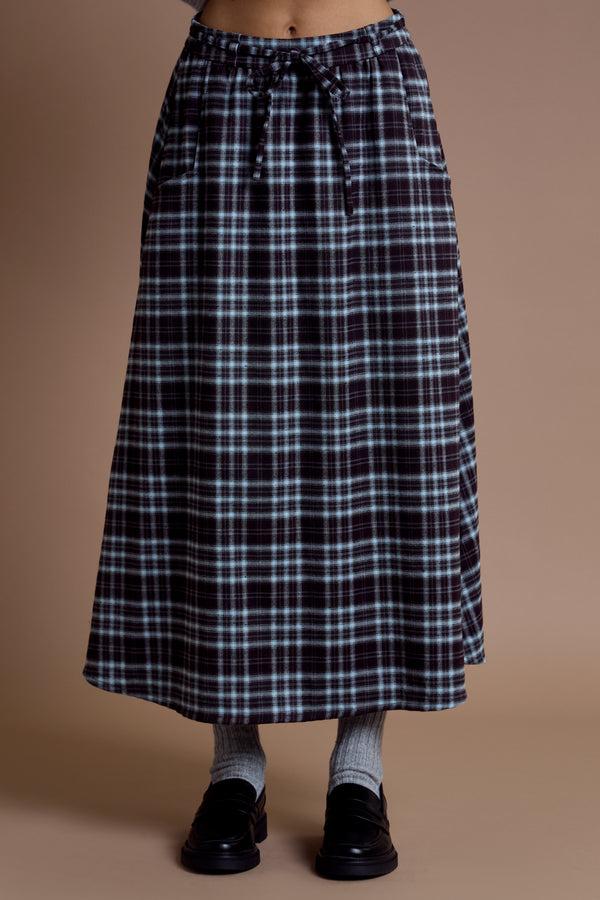 Neon Rose Lula Midaxi Tartan Skirt