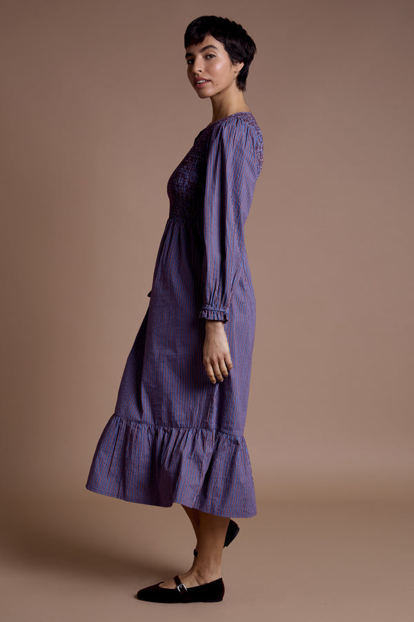 Neon Rose Maeve Shirred Midaxi Dress