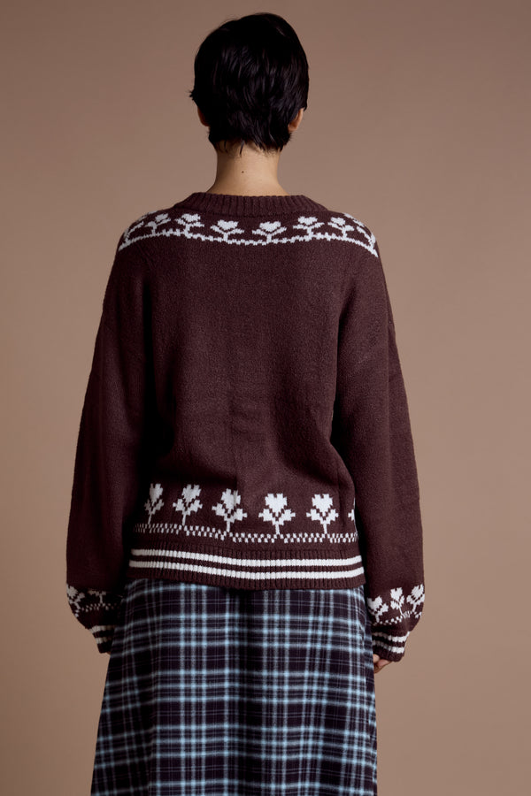 Neon Rose Nell Squirrel Caridgan