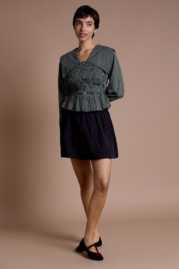 Neon Rose Romy Oversized Collar Blouse