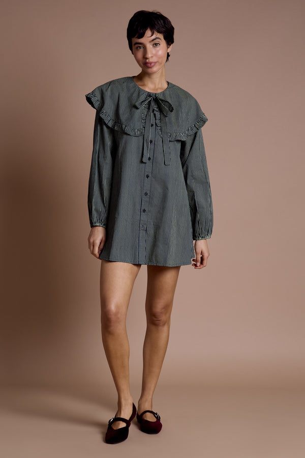 Neon Rose Sylvie Oversized Collar Dress