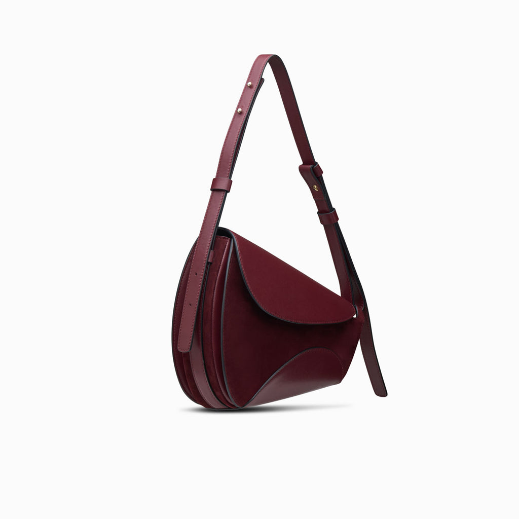 Neous BERENICES SADDLE Shoulder & Crossbody | NEOUS Handbags BURGUNDY