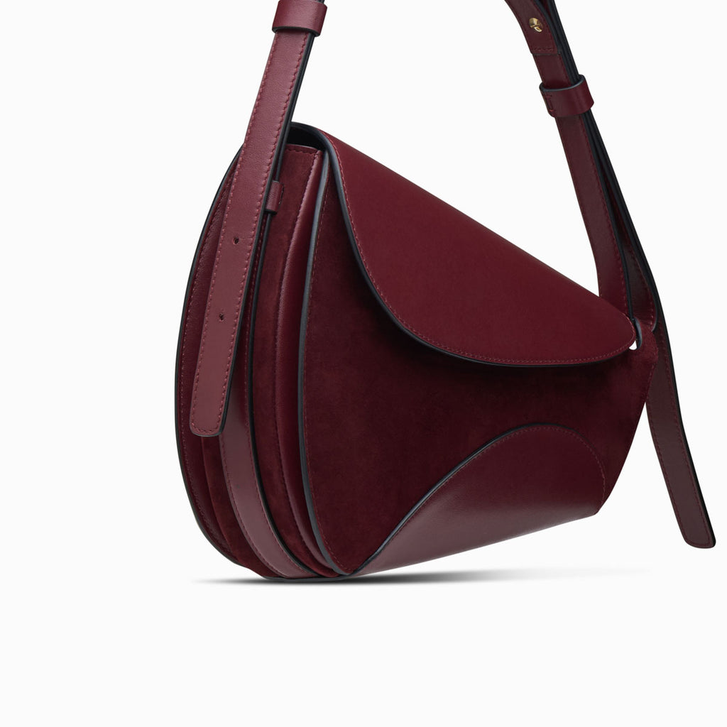Neous BERENICES SADDLE Shoulder & Crossbody | NEOUS Handbags BURGUNDY
