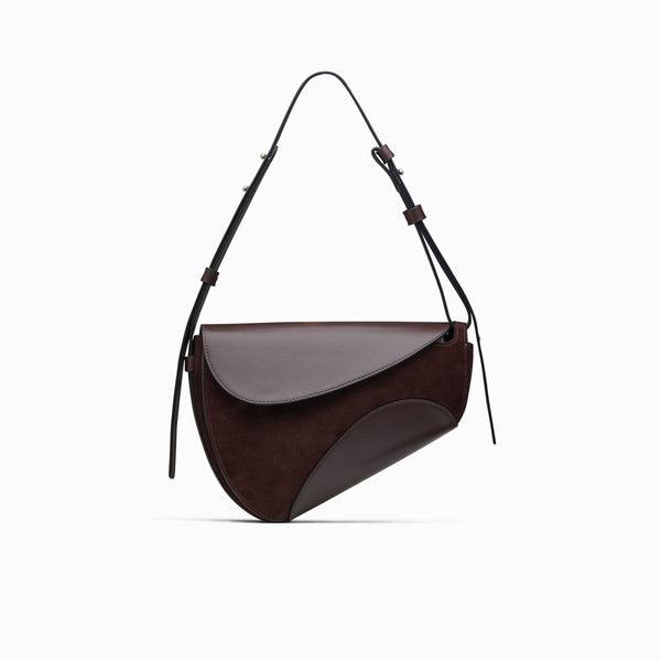 neous BERENICES SADDLE Shoulder & Crossbody | NEOUS Handbags DARK CHOCOLATE