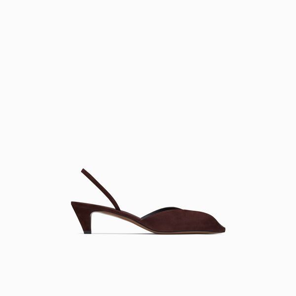 neous CULUMBA Womens Slingback Pumps DARK CHOCOLATE