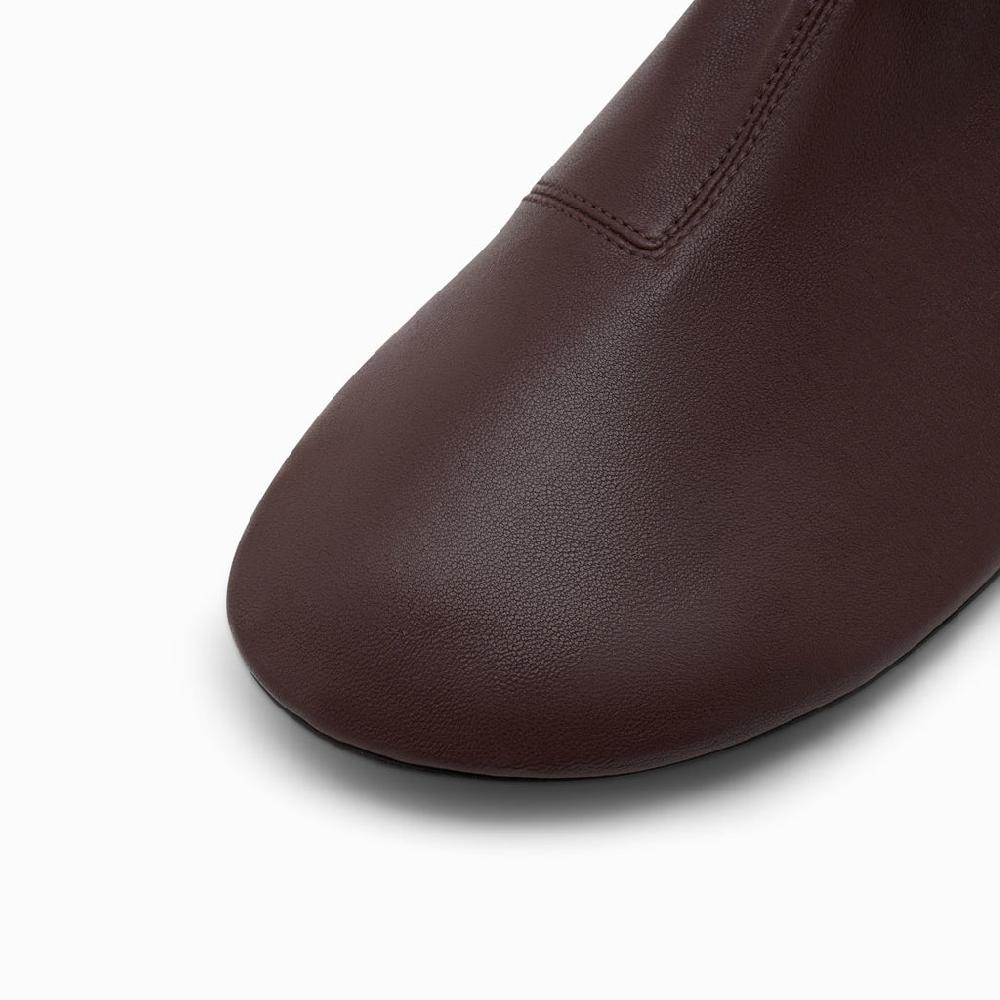 Neous NEOUS ANTES Stretch Leather Boot DARK CHOCOLATE