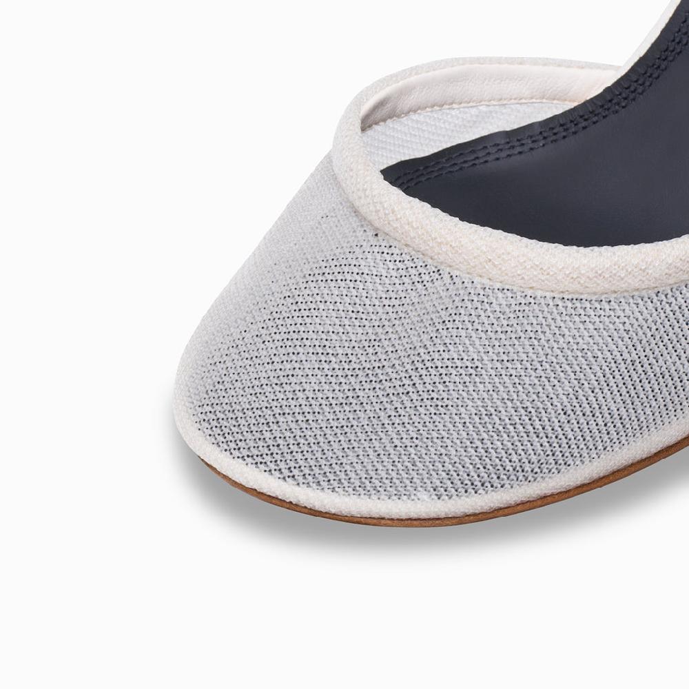 Neous Baten Mesh Womens Slingback Pumps Cream