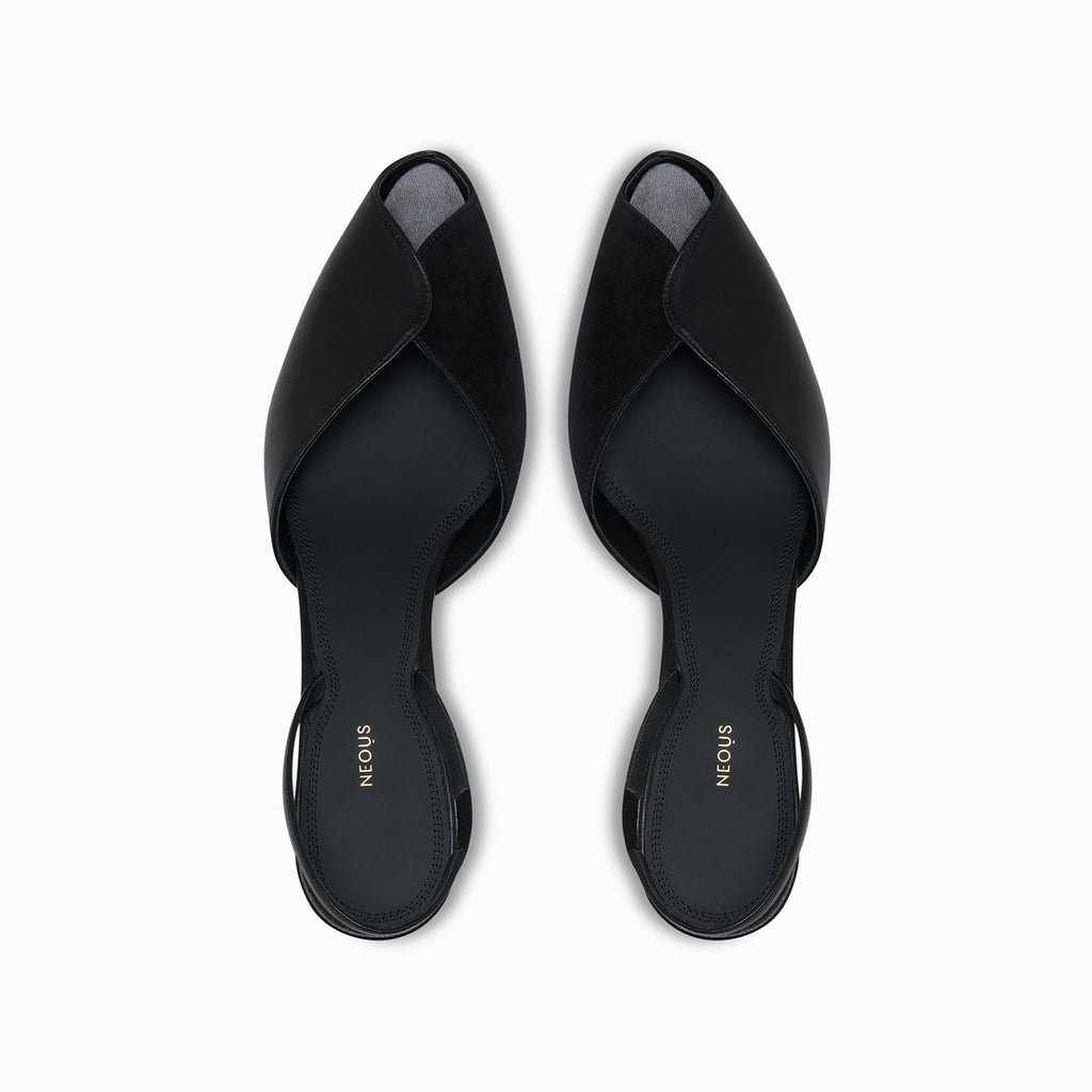 Neous CULUMBA Womens Slingback Pumps BLACK