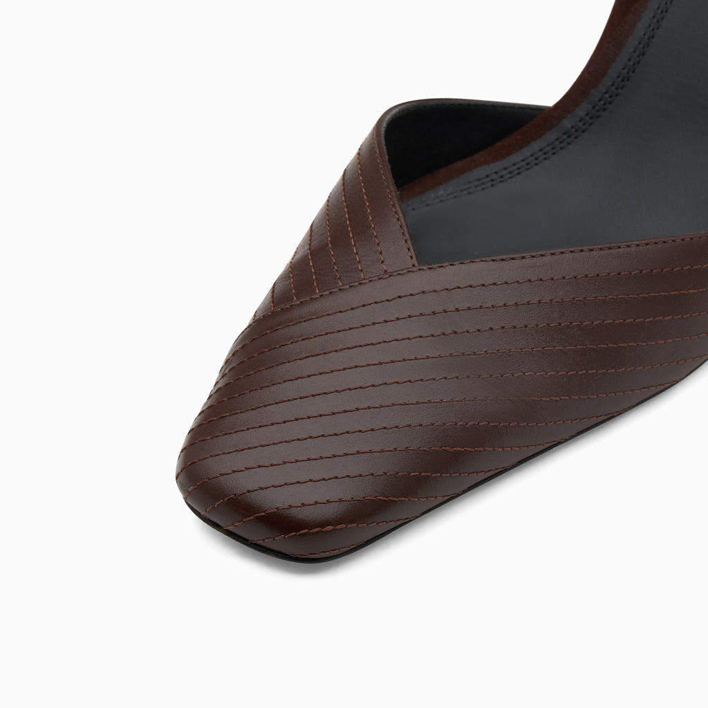 Neous Dilmun Womens Slingback Pumps Dark Chocolate