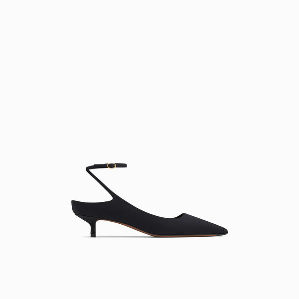 neous Fornax Crepe de Chine Black Pumps Black