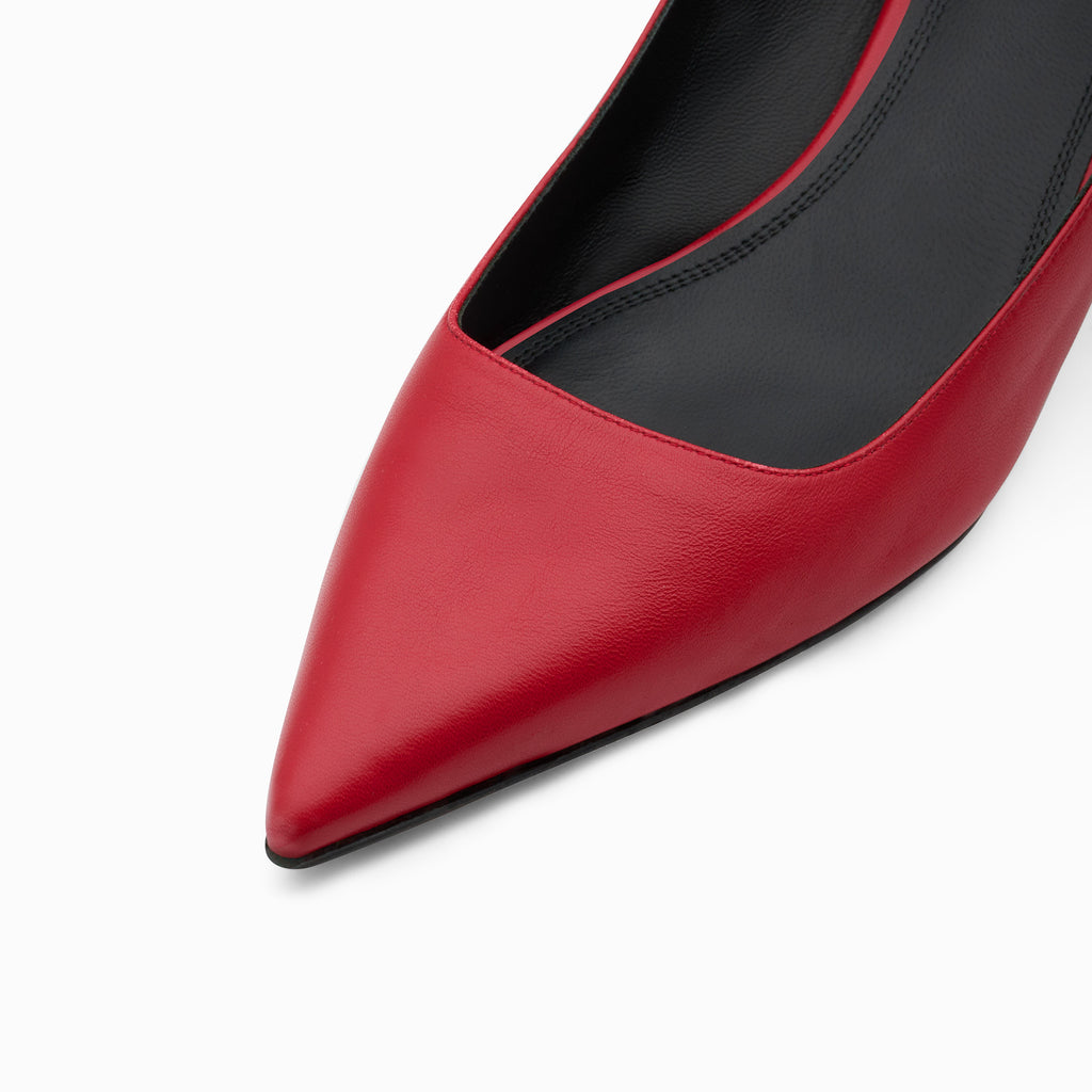 Neous Fornax Leather Red Pumps Red