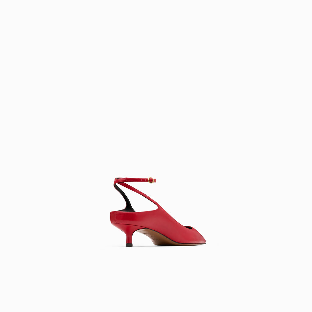 Neous Fornax Leather Red Pumps Red