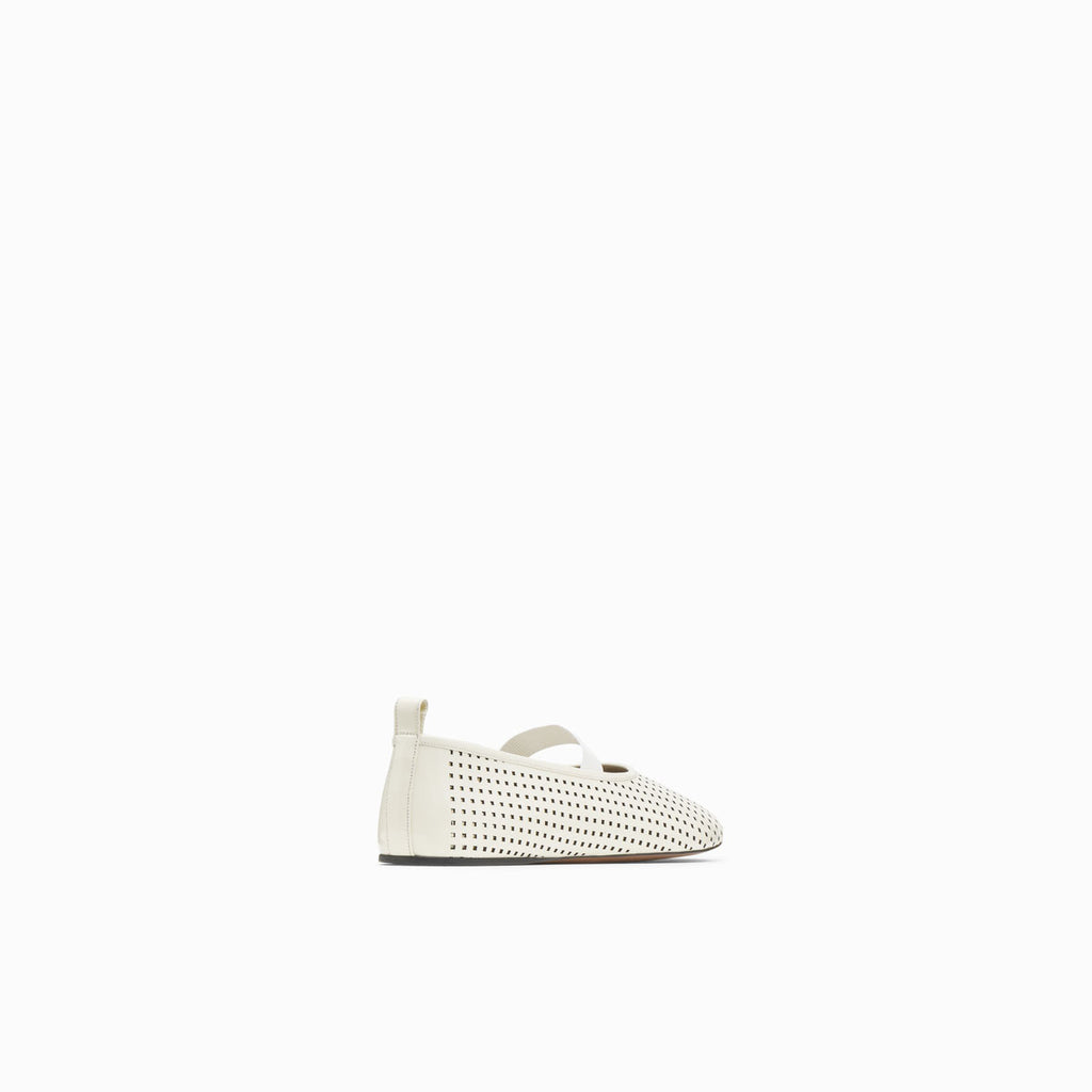 Neous HOMAM Flat Womens Pumps CREAM/ BLACK