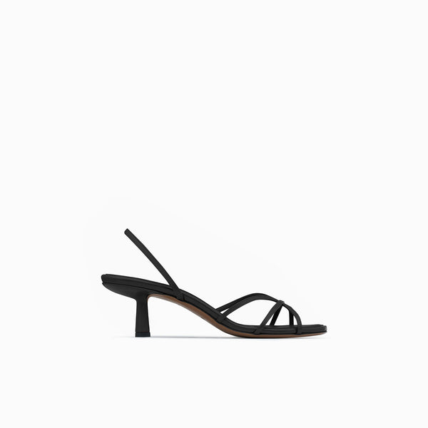 neous Ibor Women's Leather Heels Black