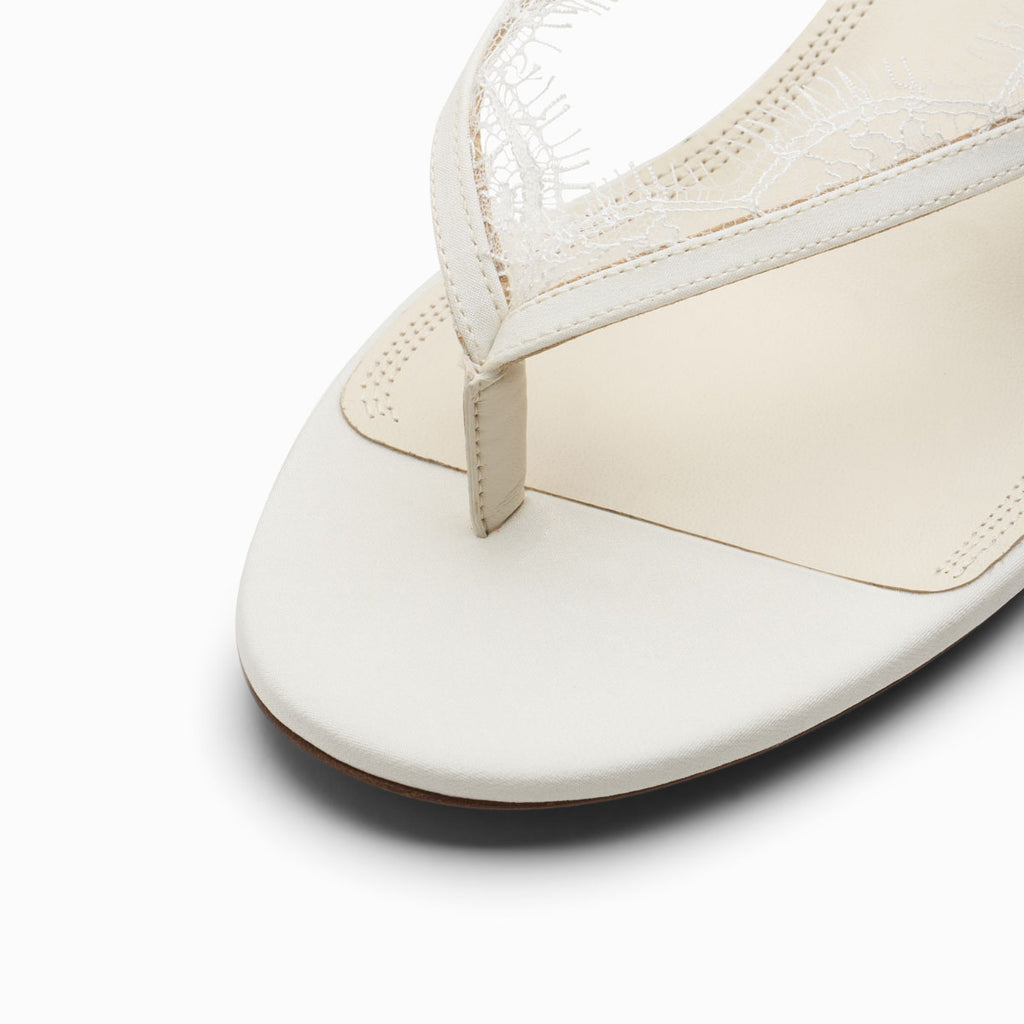 Neous NEOUS Kalliope Kitten Heel Sandal Cream/Cream