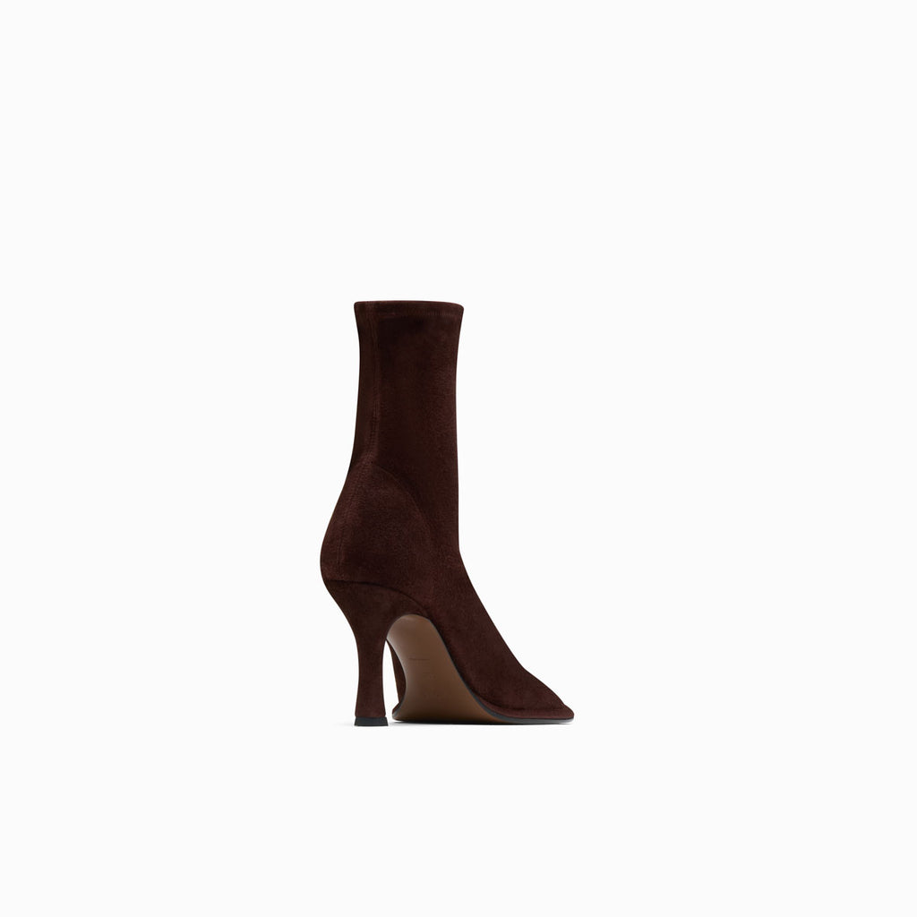 Neous LEA |Stretch Suede Boot DARK CHOCOLATE