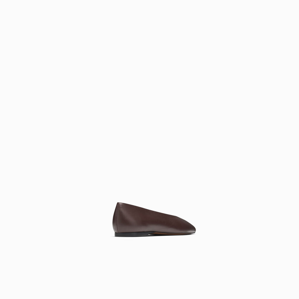 Neous NEOUS BEID Leather Flats DARK CHOCOLATE