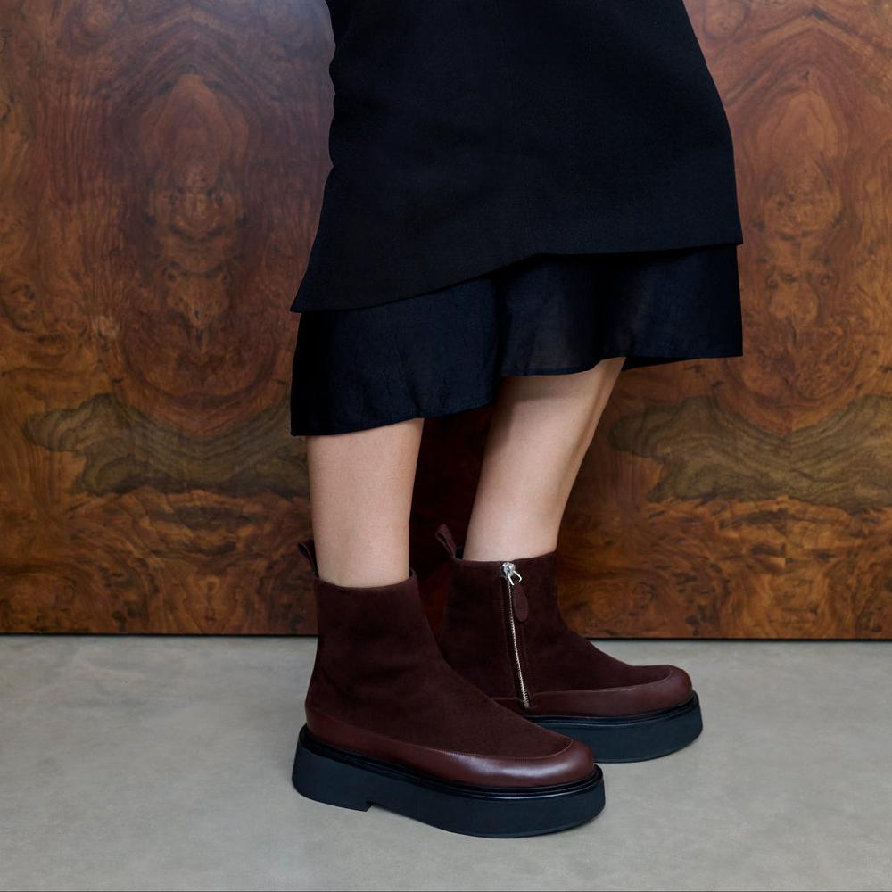 Neous NEOUS BUNA Zip Up Boots BLACK