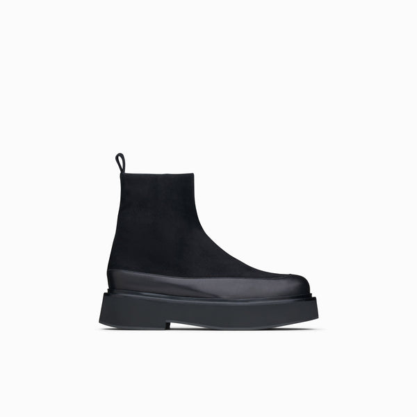 neous NEOUS BUNA Zip Up Boots BLACK