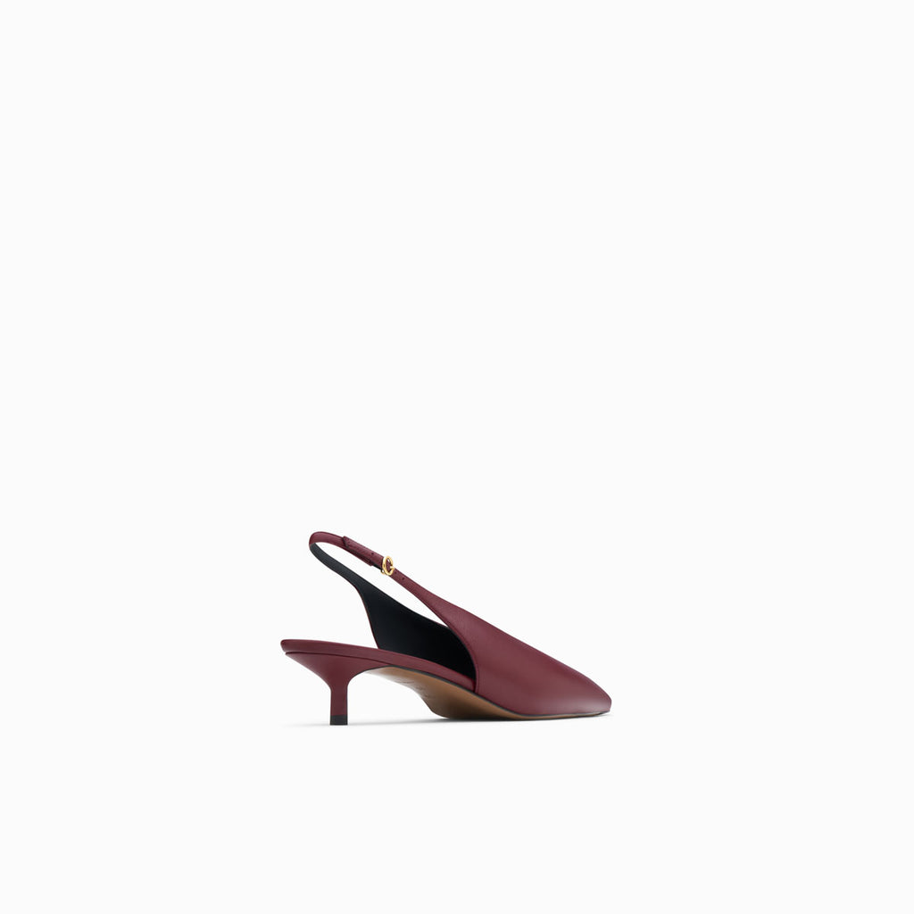 Neous NEOUS DISKE Slingback Pumps BURGUNDY