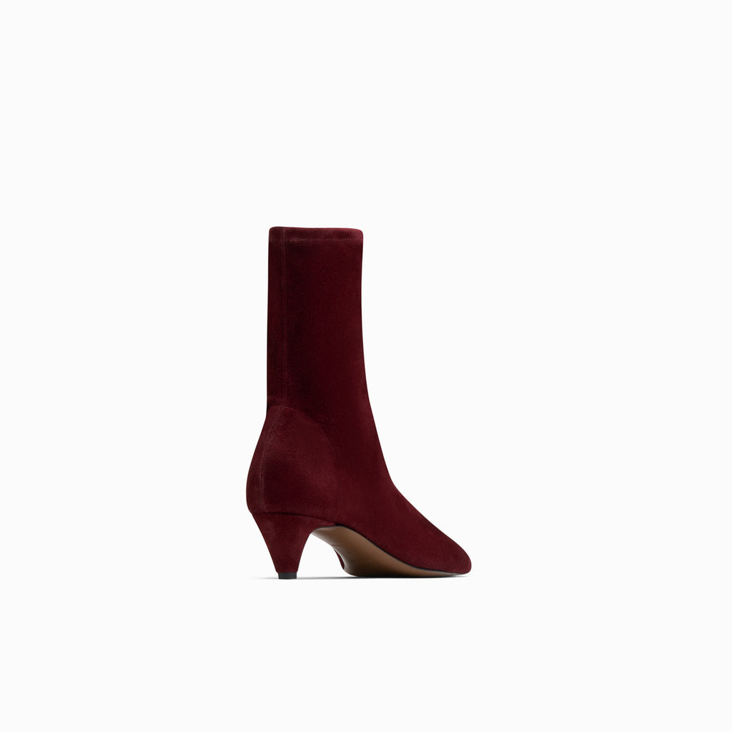 neous NEOUS KORA Stretch Suede Boot BURGUNDY