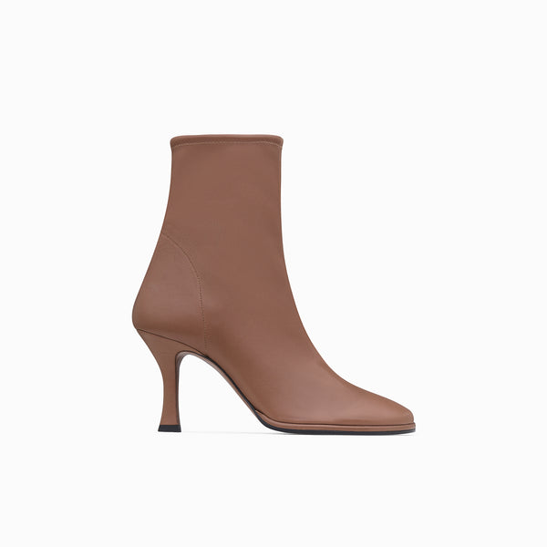 neous NEOUS LEA Stretch Leather Boots Dark Taupe