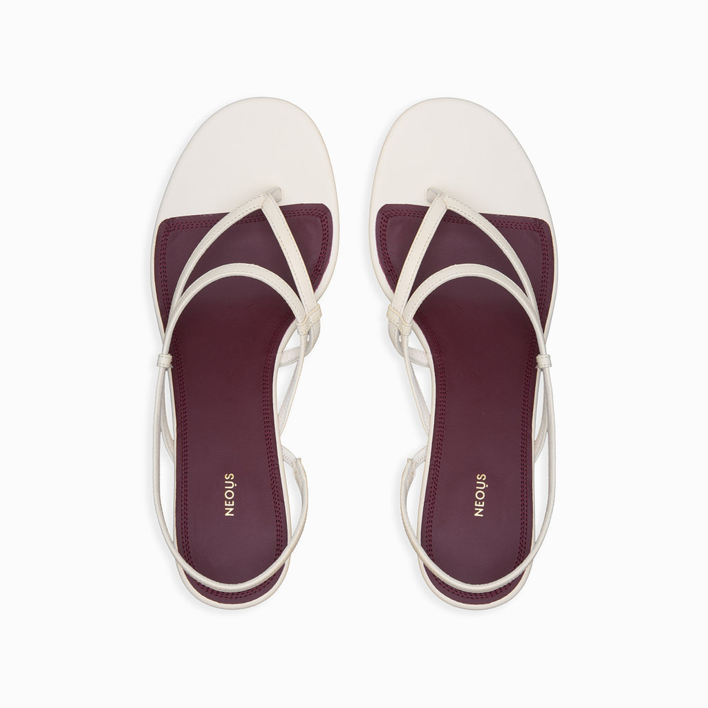 Neous NEOUS Safi Kitten Heel Sandal Cream