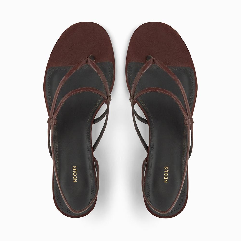 Neous NEOUS Safi Kitten Heel Sandal Dark Chocolate