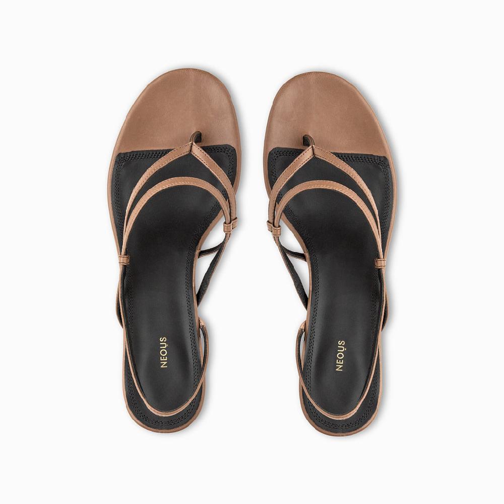 Neous NEOUS Safi Kitten Heel Sandal Dark Taupe